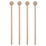 Wood Mallets Percussion Sticks for Glockenspiel,Xylophone,Chime,Bell,Woodblock,8 Inch