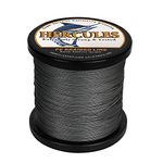 HERCULES Braided Fishing Line 12 Strands, 100-2000m 109-2196 Yards Braid Fish Line, 10lbs-420lbs Test PE Lines for Saltwater Freshwater - Grey, 20lbs, 300m