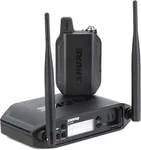 Shure GLXD14+/93 Dual Band Pro Digital Wireless Microphone System for Interviews, Presenting, Theater - 12-Hour Battery Life, 100 ft Range | WL93 Lavalier Mic, Single Channel Receiver