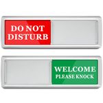 Do Not Disturb Door Hanger Sign - Meeting in Progress Door Sign Sukh Green and Red Ideal for Therapy, Sleeping, Session in Progress,Spa Treatment, 6.88 X 1.96 inches Door Sign 1 Pack Christmas Gift