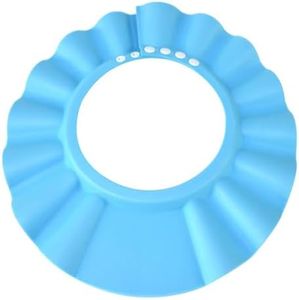Adjustable Baby Shower Cap, Soft Shampoo Shield Visor Hat - Safe Bathing and Hair Washing Protection for Toddlers, Babies, Kids - Cute and Practical Bath Time Accessory (Blue)