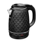 Prestige 1.5 Litre Electric Kettle with Designer Cool Touch Exterior| Stainless Steel Inner Body| Dry Heat Protection|Black| PKCT, 1350 Watts