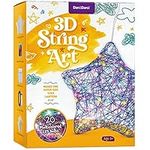 3D Light-up String Art Kit for Kids - Star Lantern Making Kit w/ 20 LEDs - Kids Easter Gifts - Crafts Set for Girls and Boys Ages 8-12 Kid - DIY Arts & Craft Kits for Age 8, 9, 10, 11, 12 Year Old Girl Gift