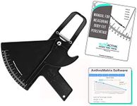 Slim Guide Skinfold Caliper with Body Fat Software and Multilingual Manual (Black)