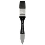 Silver Brush Limited 3014S Black Velvet Wide Wash Blender Brush for Watercolor, Size 1 Inch, Short Handle