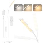 iFalarila Floor Lamp with Remote Control, 120 LED 10 W, 3 Colours & 10 Brightnesses, Flexible Gooseneck for Living Room/Bedroom/Office