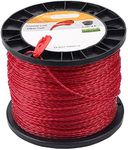 Dalom 2.7 mm/.105" Round Trimmer Line Round Twist 3lbs 690-Feet Red Color Includes Cutting Tool Weed String Trimmer Edger Line