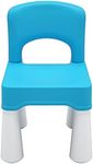 burgkidz Plastic Kids Chair, Durable and Lightweight, 9.3" Height Seat, Indoor or Outdoor Use for Boys Girls Aged 2+ Blue