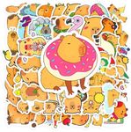 100 Pcs Capybara Cute Stickers – 2-3 Inch Vinyl Stickers, Durable & Fade-Resistant | Great Decals for Laptops, Water Bottles, Skateboards, Phone Cases, Guitars, Bikes, Luggage, Gifts & Personalization