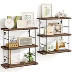 Fixwal 6-Tier Floating Shelves for 