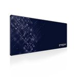 STRIFF Extended Size (800 mm x 300 mm x 2 mm) Gaming Mouse Pad| Stitched Edges| Non-Slip Rubber Base|Computer Laptop|Keyboard Mouse Pad for Office & Home (Divine Blue)