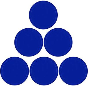 ONE250 3 1/4 inch Air Hockey Pucks, Full Size Goal Packs Accessories for Game Tables (6 Pcs) (Blue)