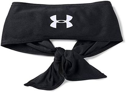 Under Armour Tie Headband, Black (001)/White, One size