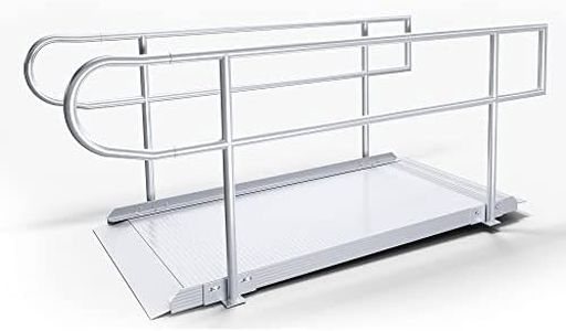 Rampit USA Empower Series Semi-Portable 36-inch Wide Aluminum Wheelchair Ramp (Ramp and Handrails, 72 inches)