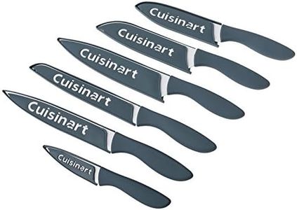 Cuisinart Ceramic Coated Knife Set, Blue/Grey (12 Piece)