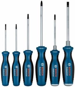 Bosch Professional - Juego 6 destornilladores (incl. Phillips, Plano, Torx, Pozidriv, en caja)