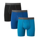 Hanes Men's Comfort Flex Fit Ultra Soft Stretch 3-pack Boxer Briefs, Regular Leg Assorted, L UK