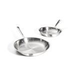 All-Clad D3® Stainless Steel 10 and 12 inch Frying Pans Set, The Original Bonded Professional Cookware- Oven Safe & Induction Compatible