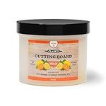 CLARK'S Cutting Board Finish Wax - Enriched with Citrus Oils - Ideal for Woodworkers and Restaurants - Butcher Block Wax - Wooden Chopping Board - Mineral Oil Butcher Block - Cutting Board Oil - 32 oz