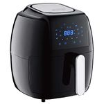 GoWISE USA GW22921-S 8-in-1 Digital Air Fryer with Recipe Book, 5-Qt, Black