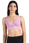 &Circus Maternity Bra | Feeding Bra | Nursing Bra for Women | Non Padded Bra for Women | PureSoft Beechwood Tencel Micromodal | Opera Mauve, 2XL