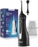 ORACURA® Smart PLUS Water Flosser® OC200 LITE Black comes with 2 Nozzle tips | Portable & Rechargeable | Custom 8 Water Pressure Settings | 200ml Water Tank Capacity | IPX7 Waterproof | 365 Days Warranty