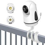 Baby Monitor Mount Compatible with HB65/HB6550/HB6250/HB66/HB6339, Universal Twist Monitor Arm Mount -White