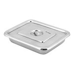 Kashi Surgicals Stainless Steel with Cover Instrument Tray with Lid (10x8 Inch)