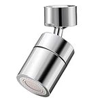 Hangrui Faucet Tap Aerator, Dual Function 360° Rotation Swivel Tap Spray Head Water Saving with Soft Bubble Stream and Strong Sprayer for Kitchen Sink Bathroom (FM22)