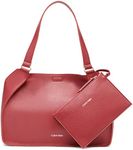 Calvin Klein Estelle Novelty Satchel, Bloodstone, One Size