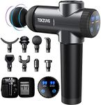 TOKZUVG Deep Massage Gun Tissue Electric Handheld Muscle Massager 99 Speeds 2800MAh 8 Heads 3300rpm LCD Touch Display Powerful Percussion for Muscle Pain Relief Recovery