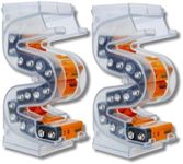Kalinar Battery Ladder Case - Battery Organizer & Dispenser (9V, 2-Pack)