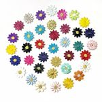 Ushaworks Embroidered Sunflower Sew on/Iron on Patches for Clothes,Suits,Blouse,Dupatta,Saree,Jeans,Backpack Iron Dress, DIY (Set 25 Piece) Any Colors 3CM.