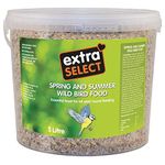 Extra Select Spring and Summer Mix Wild Bird Food Tub, 5 Litre