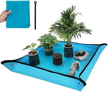 WORKPRO Repotting Mat for Indoor Plant Transplanting and Mess Control, 39.5" X 31.5" Thickened Waterproof Potting Mat, Square Planting Tray Soil Change Mat Gardening Gifts for Plant Lovers