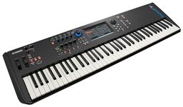 Yamaha MODX Music Synthesizer Keyboard, Dynamic Including Acoustic Instruments, Sounds and Drums, Synth Action Keys, Motion Control, Portable, Black (MODX7+)
