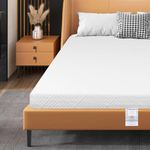 Panana Single Mattress, 11CM Gel Memory Foam Single Mattress for Cool Sleep & Pressure Relief - Medium, 90x190x11CM(White)