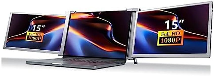 Trion Monitor Extender for Laptop Full HD Foldable Dual Screen 15 inches - Grey (1 Year AU Warranty)