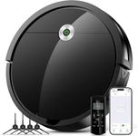 Robot Vacuum Cleaner with 2600Pa Strong Suction, 140 Mins Run Time, Upgraded Suction Inlet Robotic Vacuum, App/Remote/Voice Control, Slim, Automatic Self-Charging, Ideal for Floors, Pet Hair, Carpet