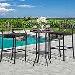 YITAHOME 3-Piece Patio Bar Table Se