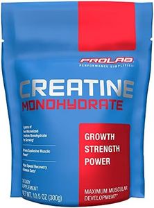 ProLab Nutrition Creatine Monohydrate Micronized Powder, 5G of Pure Creatine for Muscle Strength, Power & Endurance, Fast Absorbing, Unflavored, (300g) (60 Servings)