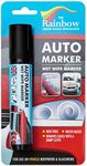 Auto Writer Car Paint Marker - All Surfaces Window Tire or Any Automobile Water Based Removable Markers - Large 15mm tip - Black