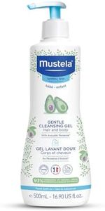 Mustela Gentle Foaming Cleansing Gel for Baby & Child – Daily Use Body & Hair Wash – Avocado Perseose, Vitamin B5 – Moisturizes & Soothes Delicate Skin – 500ml