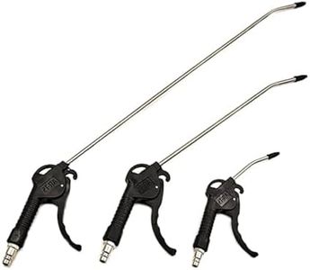 XROLAND Compressed Air Blow Pressure Air Gun, 3 X Compressed Air Blow Gun, 60Mm Stainless Steel Elbow Air for Compressor Air Blower