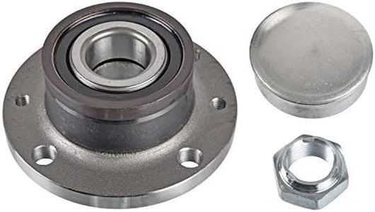 febi bilstein 171142 - Kit cuscinetti ruota con mozzo della ruota, anello a impulsi ABS e dado dell'asse, 1 pezzo
