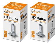 2x Car Front Head Light Headlight H7 Bulb Light Lamp 12V 55W