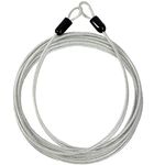 Lumintrail 3mm Braided Steel Coated Security Cable Luggage Lock Safety Cable Wire Double Loop