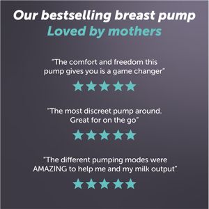 Elvie Double Wearable Breast Pump – Hands-Free, App-Controlled, 21/24mm Shields