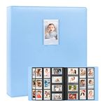 640 Pockets Photo Album for Fujifilm Instax Mini Camera, Polaroid Camera, for Fujifilm Instax Mini 11 12 9 40 Evo Liplay 8 7+ Instant Camera, Photo Album for Polaroid Kodak HP Zink 2x3" Photo (Blue)
