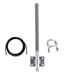 Signalplus Lora Antenna 915mhz 5.8dBi Outdoor Omni Helium Bobcat Miner Antenna 915MHz 824MHz-960MHz GSM Marine Antenna 15.7inch+3Meters RG58 Cable-for Boat Car ATV UTV RZR SPA